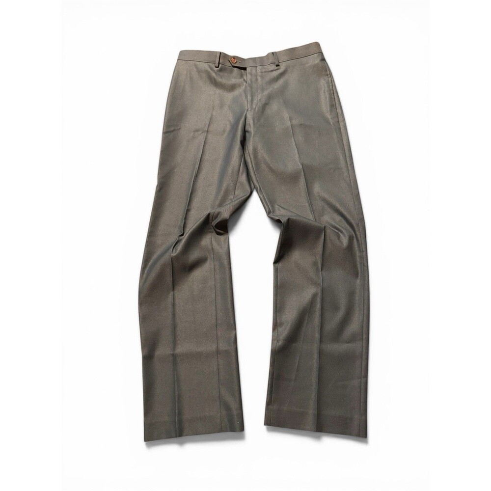 Ralph Ralph Lauren Mens 34/32 Pleated Cuffed Dress Pants Taupe CA01129 RN90736